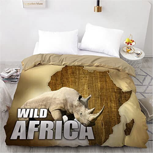 Housse de couette Rhinocéros xn- 140x200 cm variant 1 