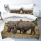 Housse de couette Rhinocéros 140x200 cm - miniature