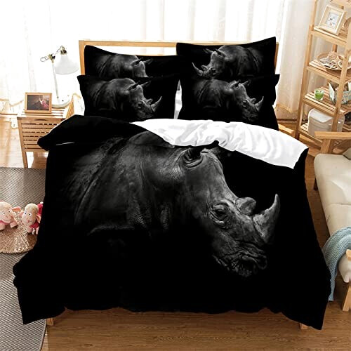 Housse de couette Rhinocéros 100x135 cm