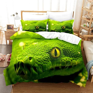 Housse de couette Serpent vert 240x260 cm