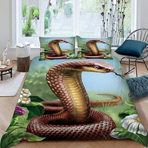 Housse de couette Serpent couleur 140x200 cm