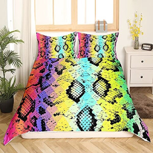 Housse de couette Serpent multicolore 140x200 cm 200x200 cm 220x240 cm 240x260 cm