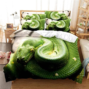 Housse de couette Serpent vert 220x240 cm