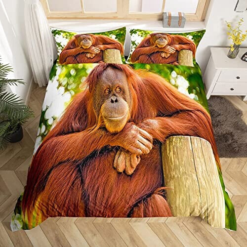 Housse de couette Singe sxlyp 130x200 cm 135x200 cm 200x200 cm 220x240 cm