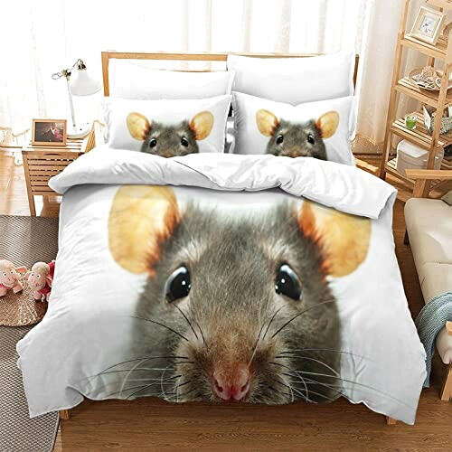 Housse de couette Souris style- 135x200 cm