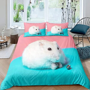 Housse de couette Souris blanc 140x200 cm