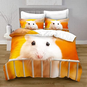 Housse de couette Souris blanc 140x200 cm