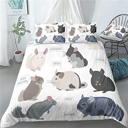 Housse de couette Souris a- 140x200 cm