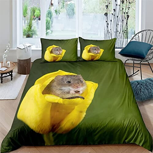 Housse de couette Souris drôle 140x200 cm variant 0 