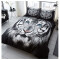 Housse de couette Tigre visage de blanc - miniature