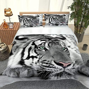 Housse de couette Tigre noir 220x240 cm