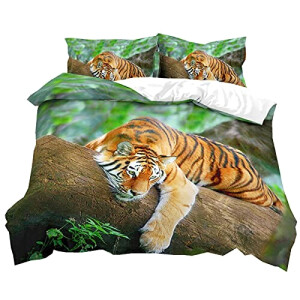 Housse de couette Tigre 140x200 cm 200x200 cm 220x240 cm