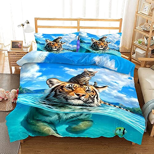 Housse de couette Tigre 200x200 cm variant 0 
