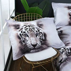Housse de couette Tigre blanc