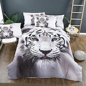 Housse de couette Tigre blanc 220x240 cm