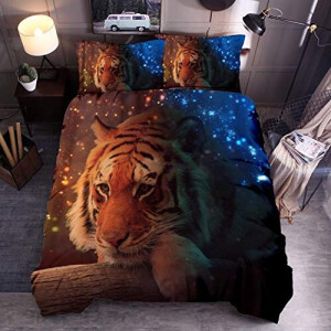 Housse de couette Tigre Étoile 140x200 cm 200x200 cm 220x240 cm