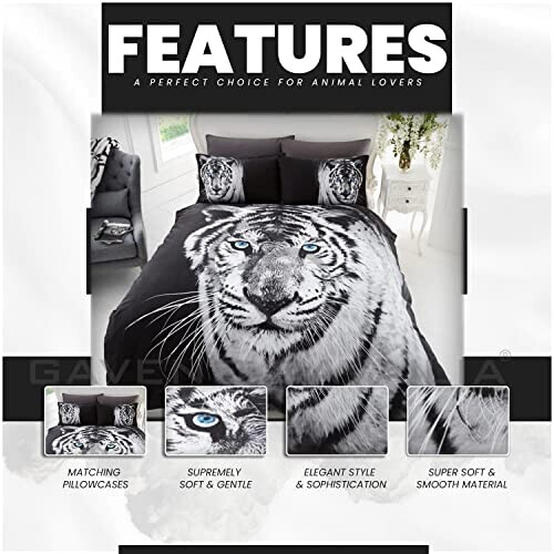 Housse de couette Tigre multicolore variant 0 