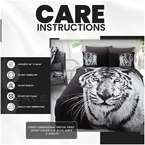 Housse de couette Tigre multicolore variant 2 