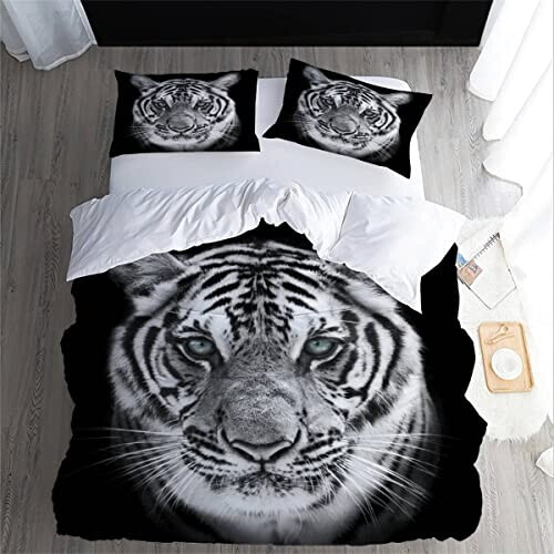 Housse de couette Tigre couleur 140x200 cm variant 3 
