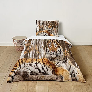 Housse de couette Tigre forêt 100x135 cm