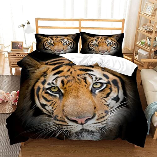 Housse de couette Tigre couleur 140x200 cm variant 1 