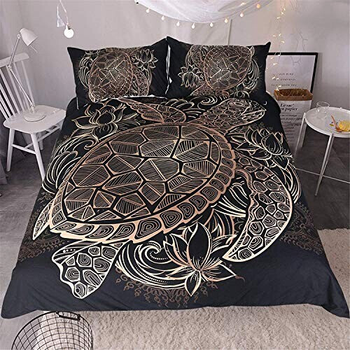 Housse de couette Tortue 140x200 cm 160x200 cm 200x200 cm 220x240 cm