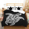 Housse de couette Tortue blanc 140x200 cm 160x200 cm 200x200 cm 220x240 cm - miniature