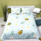 Housse de couette Abeille bleue 90x190 cm - miniature