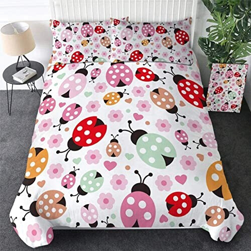 Housse de couette Coccinelle multicouleur 220x240 cm