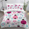 Housse de couette Coccinelle couleur 140x200 cm 200x200 cm 220x240 cm 240x260 cm - miniature