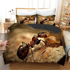 Housse de couette Fourmi brune 200x200 cm
