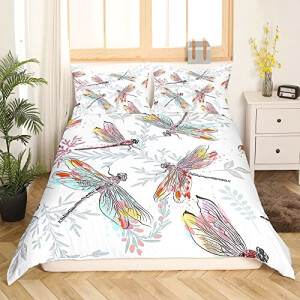 Housse de couette Libellule multicolore 140x200 cm 200x200 cm 220x240 cm 240x260 cm