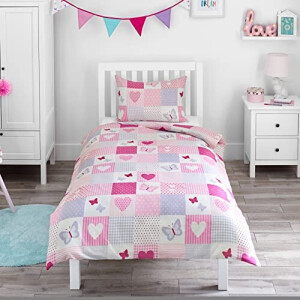 Housse de couette Papillon rose 120x150 cm