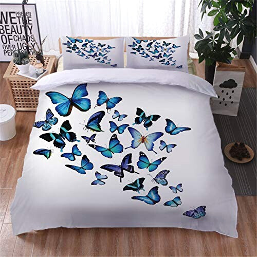 Housse de couette Papillon bleu 240x260 cm variant 0 