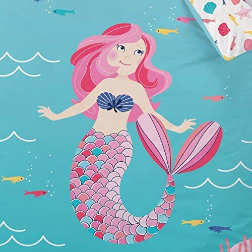 Housse de couette Sirène multicolore 135x200 cm variant 5 