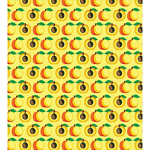 Housse de couette Abricot pastel jaune orange et vert 130x200 cm variant 0 