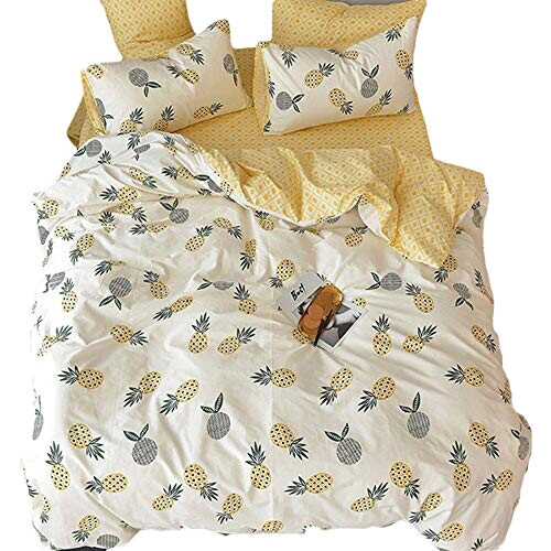 Housse de couette Ananas 130x200 cm 135x200 cm 200x200 cm 220x240 cm