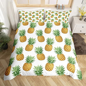Housse de couette Ananas multicolore 140x200 cm 200x200 cm 220x240 cm