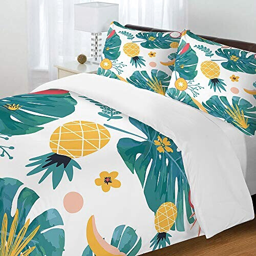 Housse de couette Ananas monstera 90x190 cm 140x200 cm 200x200 cm 220x240 cm 240x260 cm variant 0 