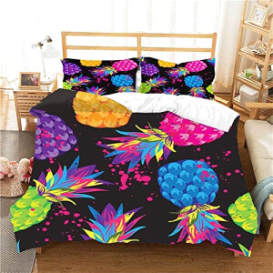 Housse de couette Ananas couleuré 140x200 cm