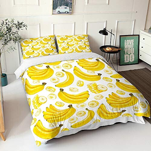 Housse de couette Banane 90x190 cm 140x200 cm 200x200 cm 220x240 cm 240x260 cm variant 0 
