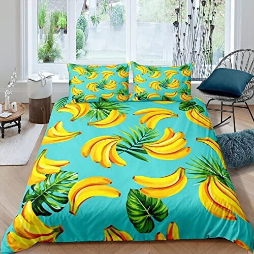 Housse de couette Banane 200x200 cm