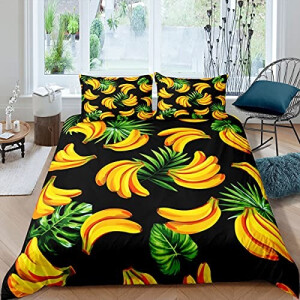 Housse de couette Banane multicolore 140x200 cm 200x200 cm 220x240 cm
