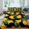 Housse de couette Banane multicolore 140x200 cm 200x200 cm 220x240 cm - miniature