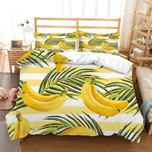 Housse de couette Banane couleur 140x200 cm