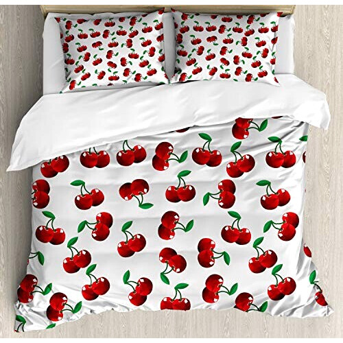 Housse de couette Cerise hunter vert coconut