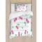 Housse de couette Cerise rose vert 130x200 cm - miniature
