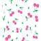 Housse de couette Cerise rose vert 130x200 cm - miniature variant 1