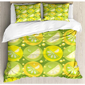 Housse de couette Citron vert clair 200x200 cm