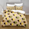 Housse de couette Kiwi jaune 160x200 cm - miniature